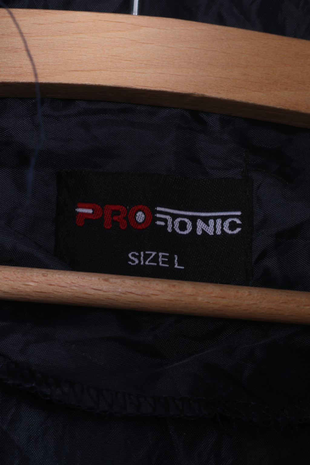 Protonic Mens L Jacket Navy Hooded Full Zipper Vintage