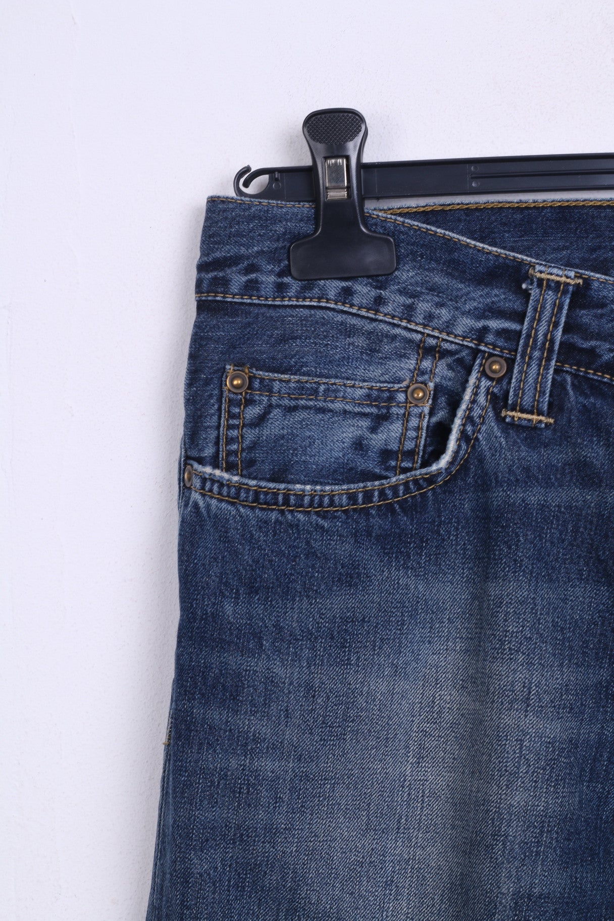 Carhartt Mens W29 L32 Trousers Cotton Denim Blue Jeans - RetrospectClothes