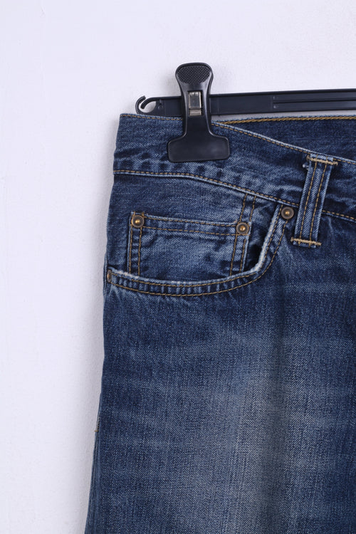 Carhartt Mens W29 L32 Trousers Cotton Denim Blue Jeans - RetrospectClothes