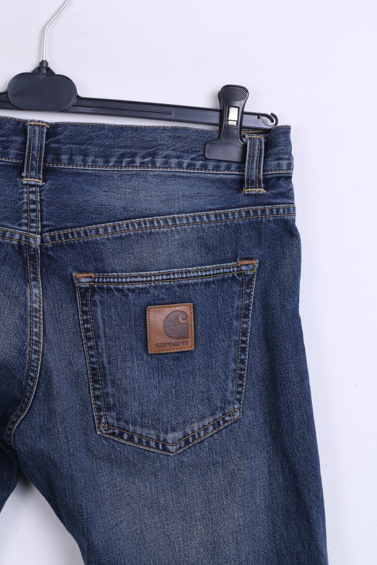 Carhartt Mens W29 L32 Trousers Cotton Denim Blue Jeans - RetrospectClothes