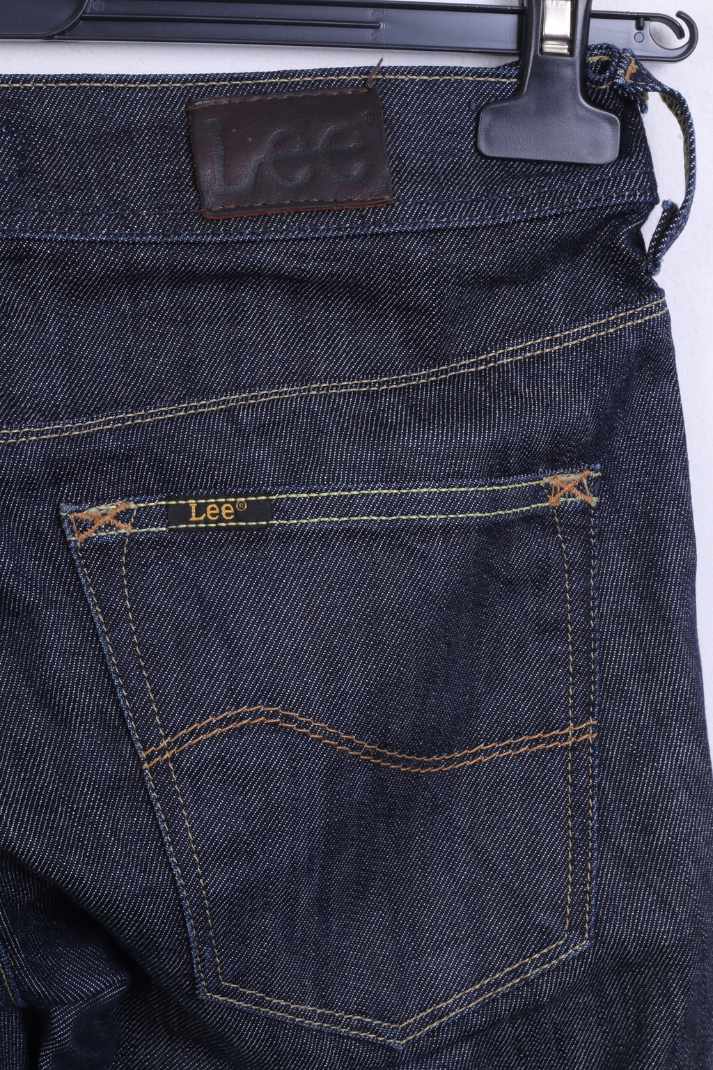 Lee Womens W26 L33 Trousers Cotton Denim Navy Jeans - RetrospectClothes