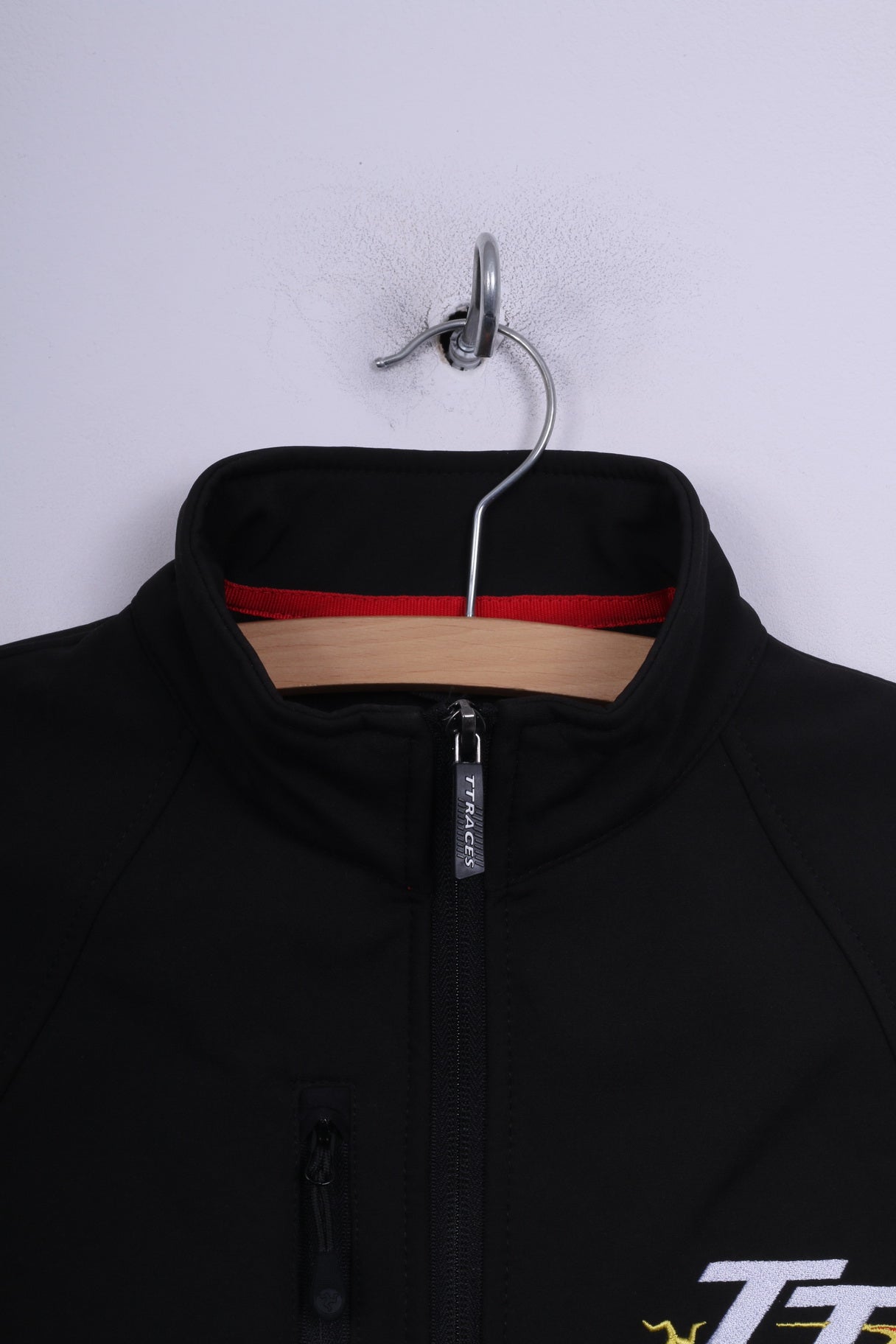 TT Isle Of Man Womens S Jacket Lightweight Motorsport Merchandise Lts Full Zipper Black Sportswear