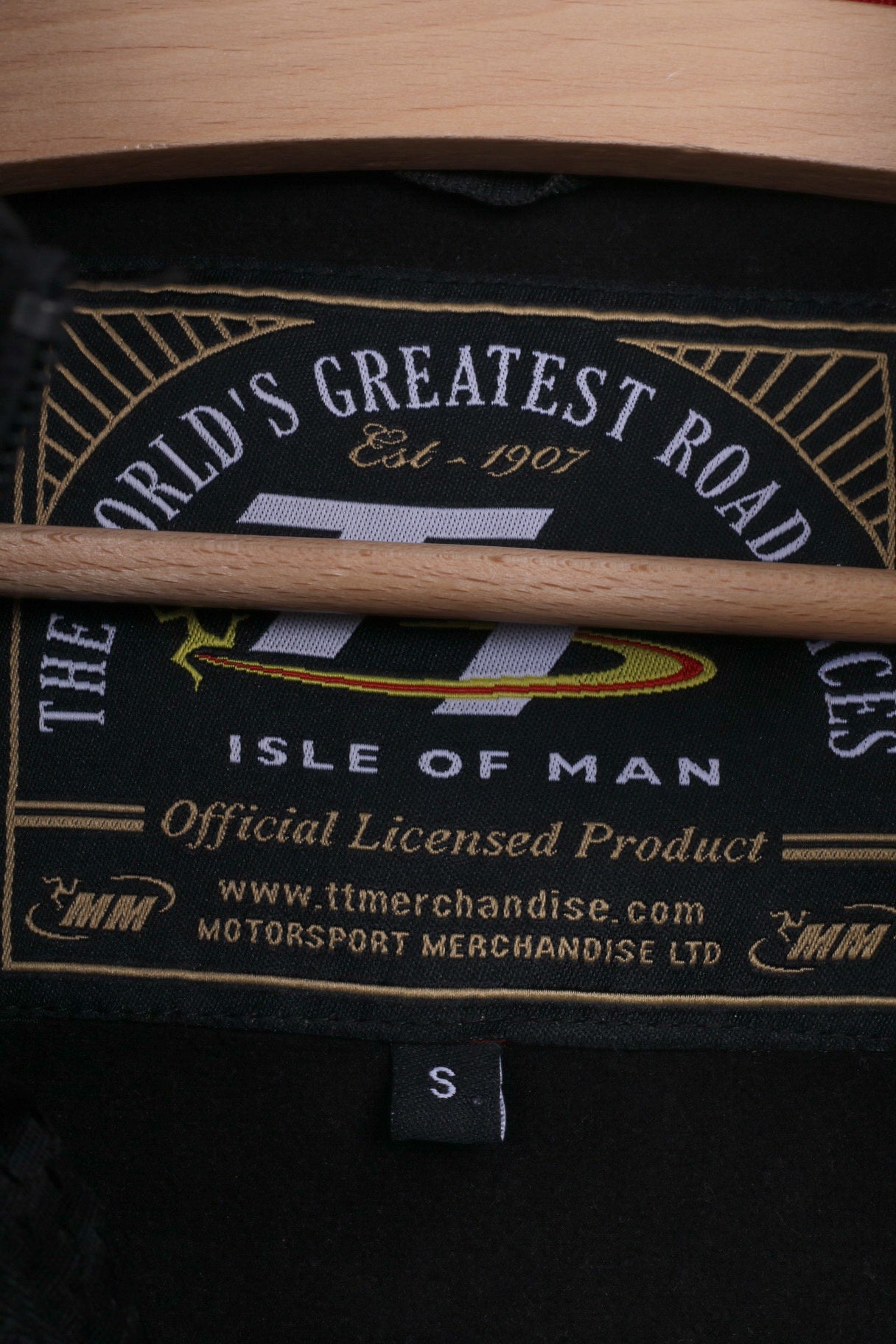 TT Isle Of Man Womens S Jacket Lightweight Motorsport Merchandise Lts Full Zipper Black Sportswear