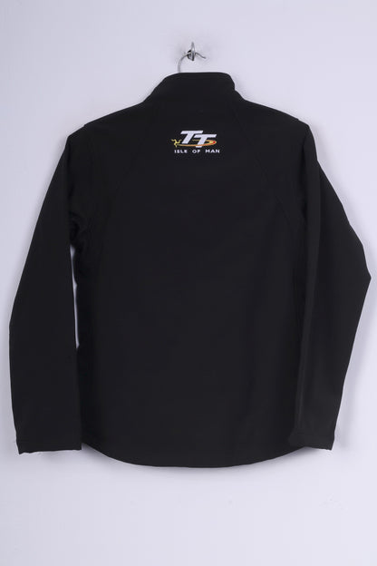 TT Isle Of Man Womens S Jacket Lightweight Motorsport Merchandise Lts Full Zipper Black Sportswear