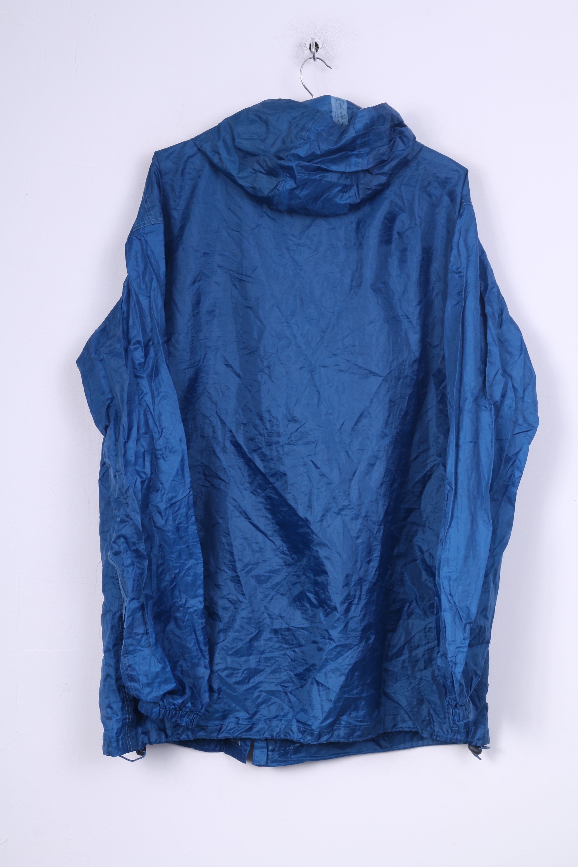 Giacca antipioggia Urban Espace unisex XL impermeabile blu con cerniera completa