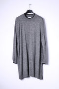 Peacocks Robe douce en mélange de coton et nylon gris pour femme 18 46 XXL