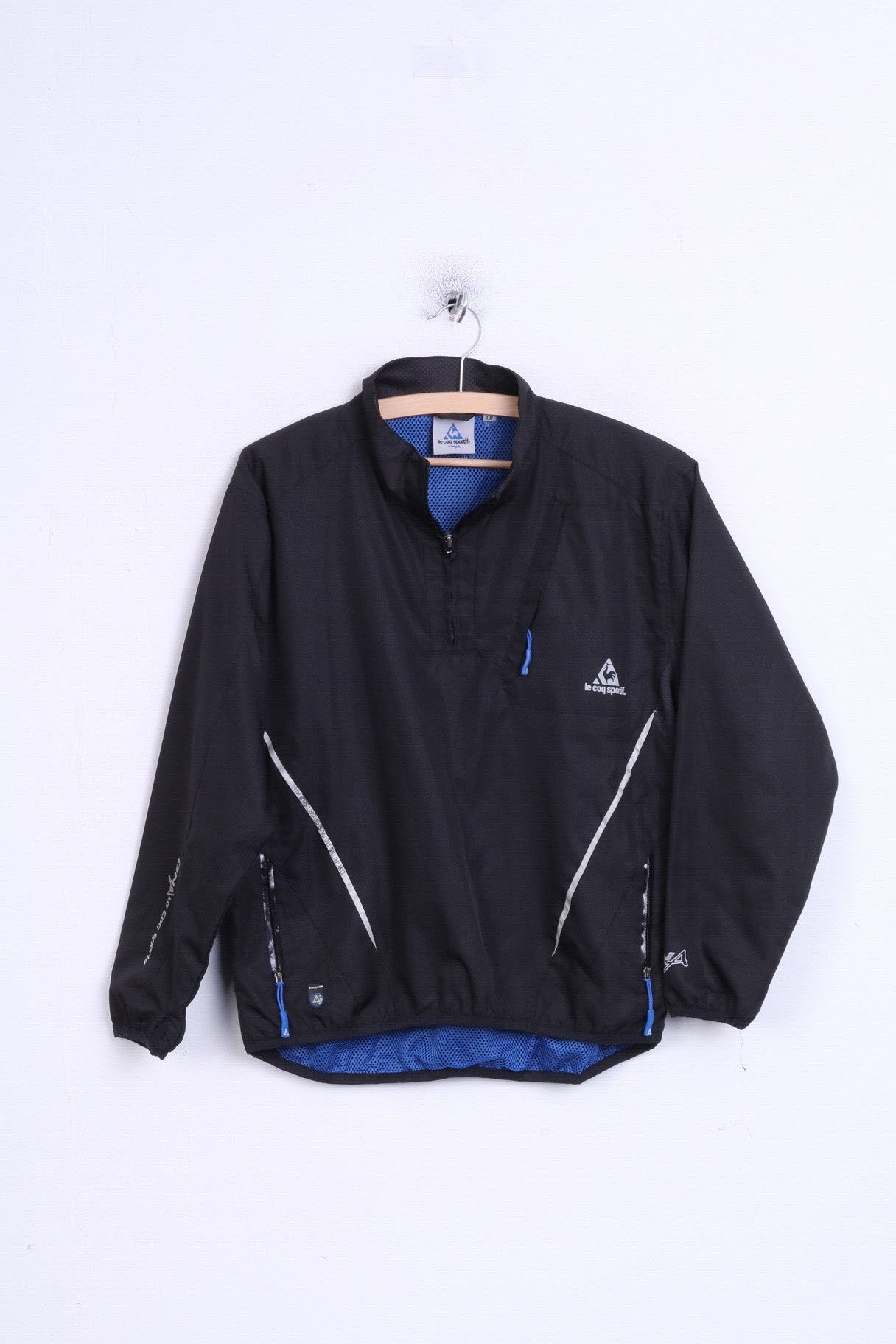 Giacca Le Coq Sportif Ragazzi L Nera Zip Neck Sport