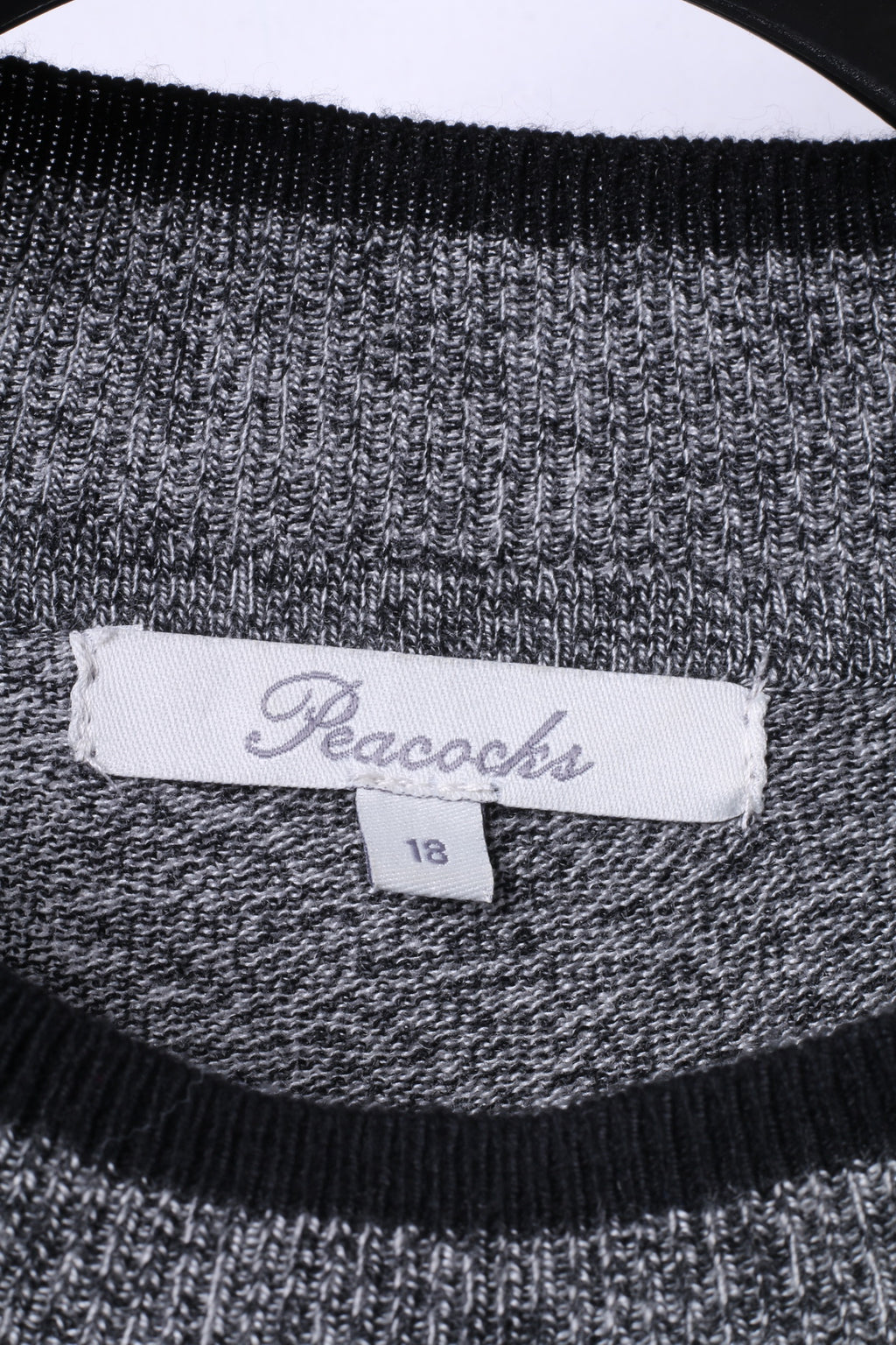 Peacocks Womens 18 46 XXL Long Jumper Grey Nylon Cotton Blend Soft Dress