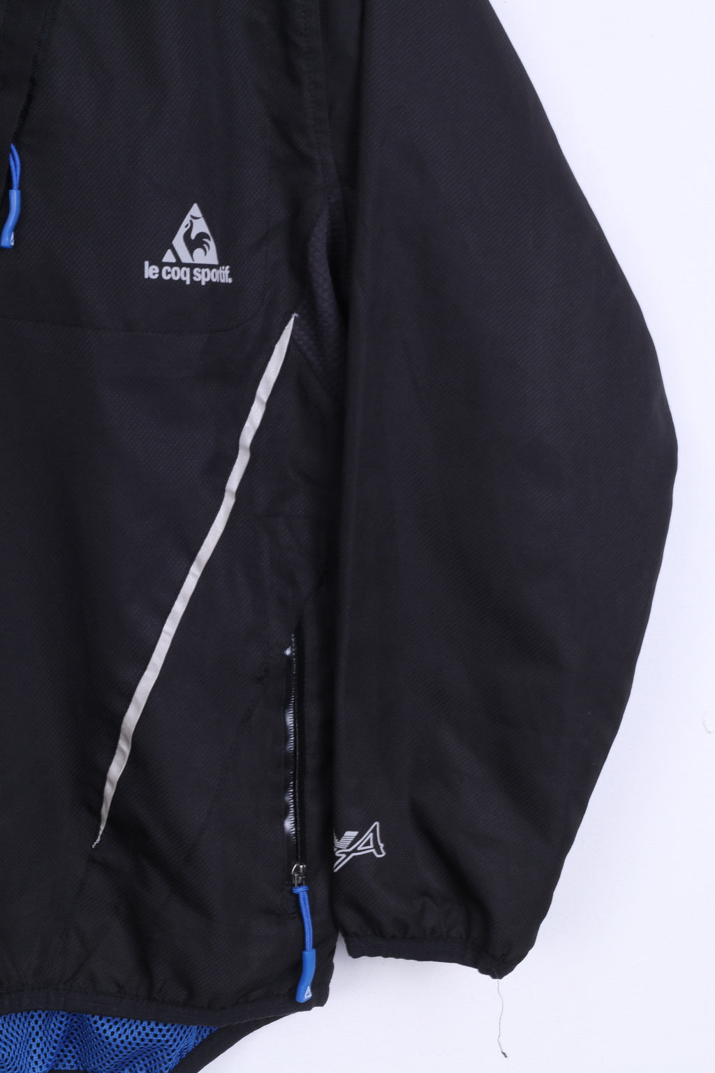 Giacca Le Coq Sportif Ragazzi L Nera Zip Neck Sport