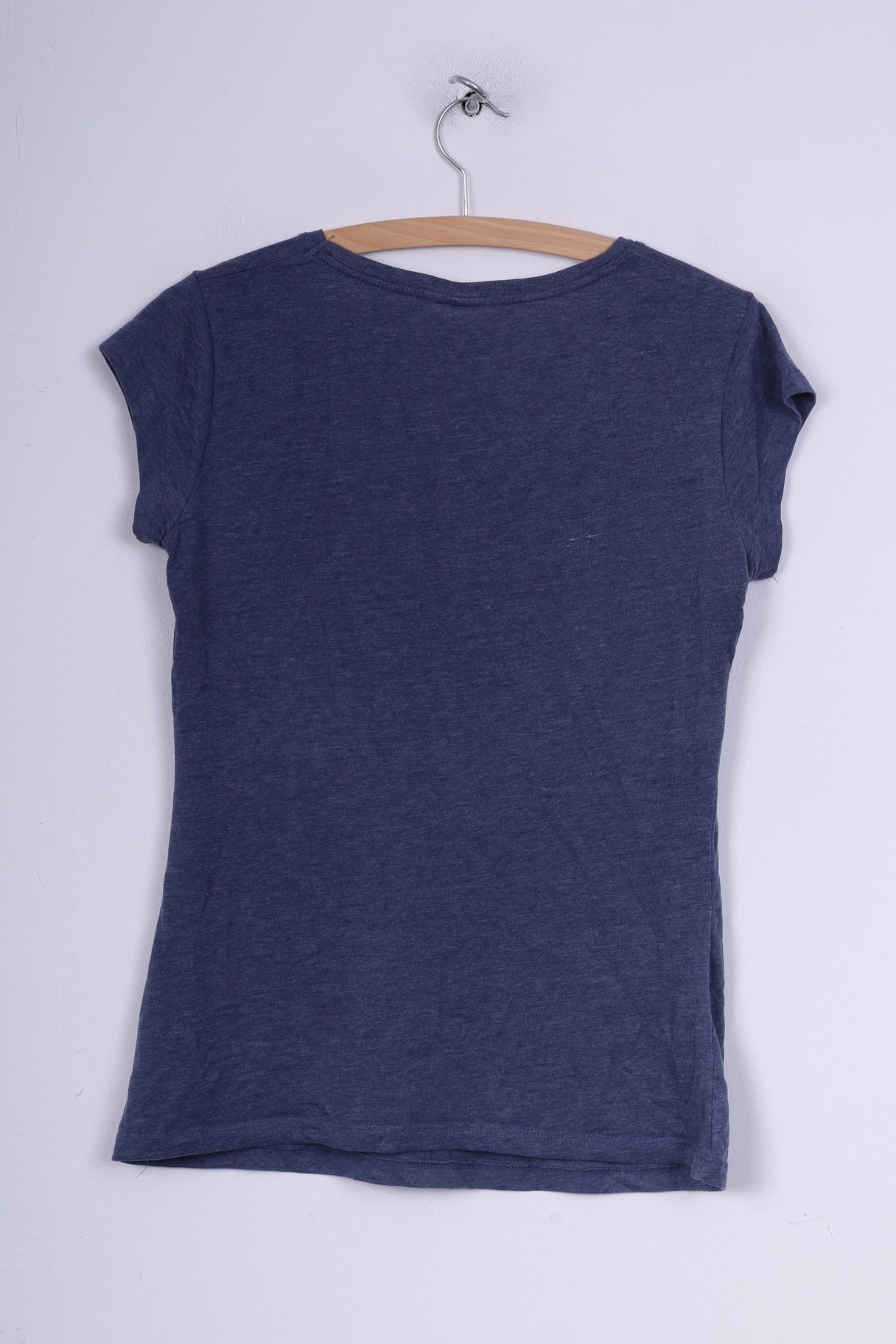 Smiling On The Inside Womens 14 L Shirt Graphic  Smurfs Blue Cotton