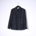 EPISODE Donna 44 16 Blazer Giacca doppiopetto in misto lana nera