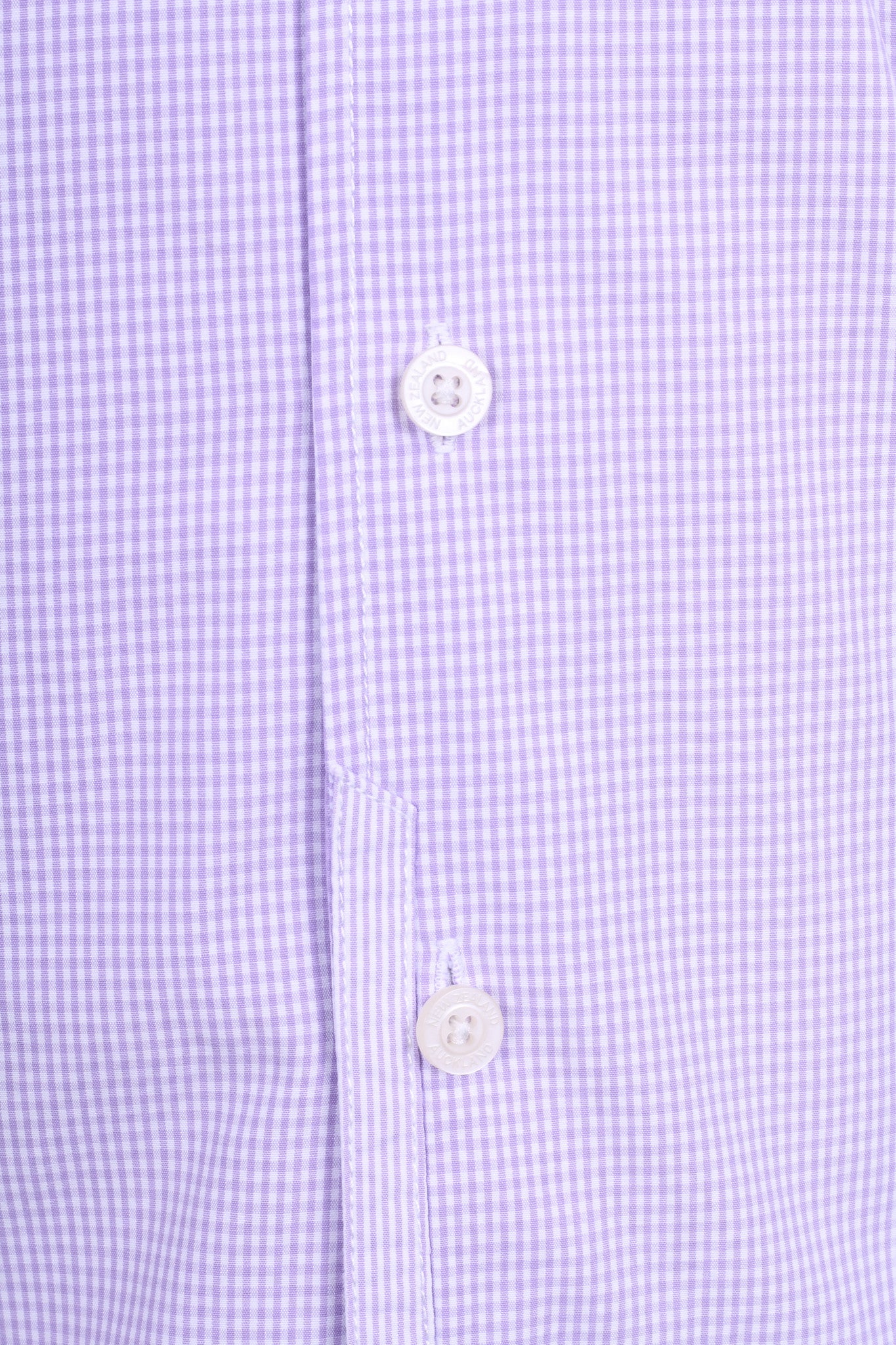 New Zealand Auckland Mens L Casual Shirt Check Purple Cotton - RetrospectClothes