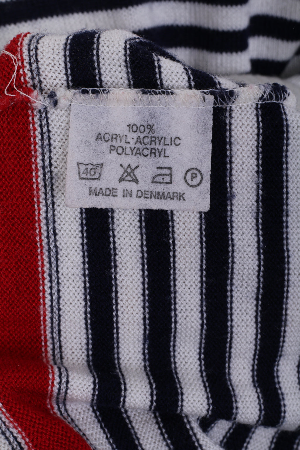 CASHI Femme 38 M Pull Beige Rayé Col Rond