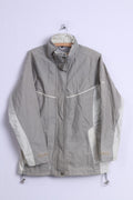 Jeantex Womens 40 M Jacket Beige Nylon Waterproof T 3000 Breathable Outdoor