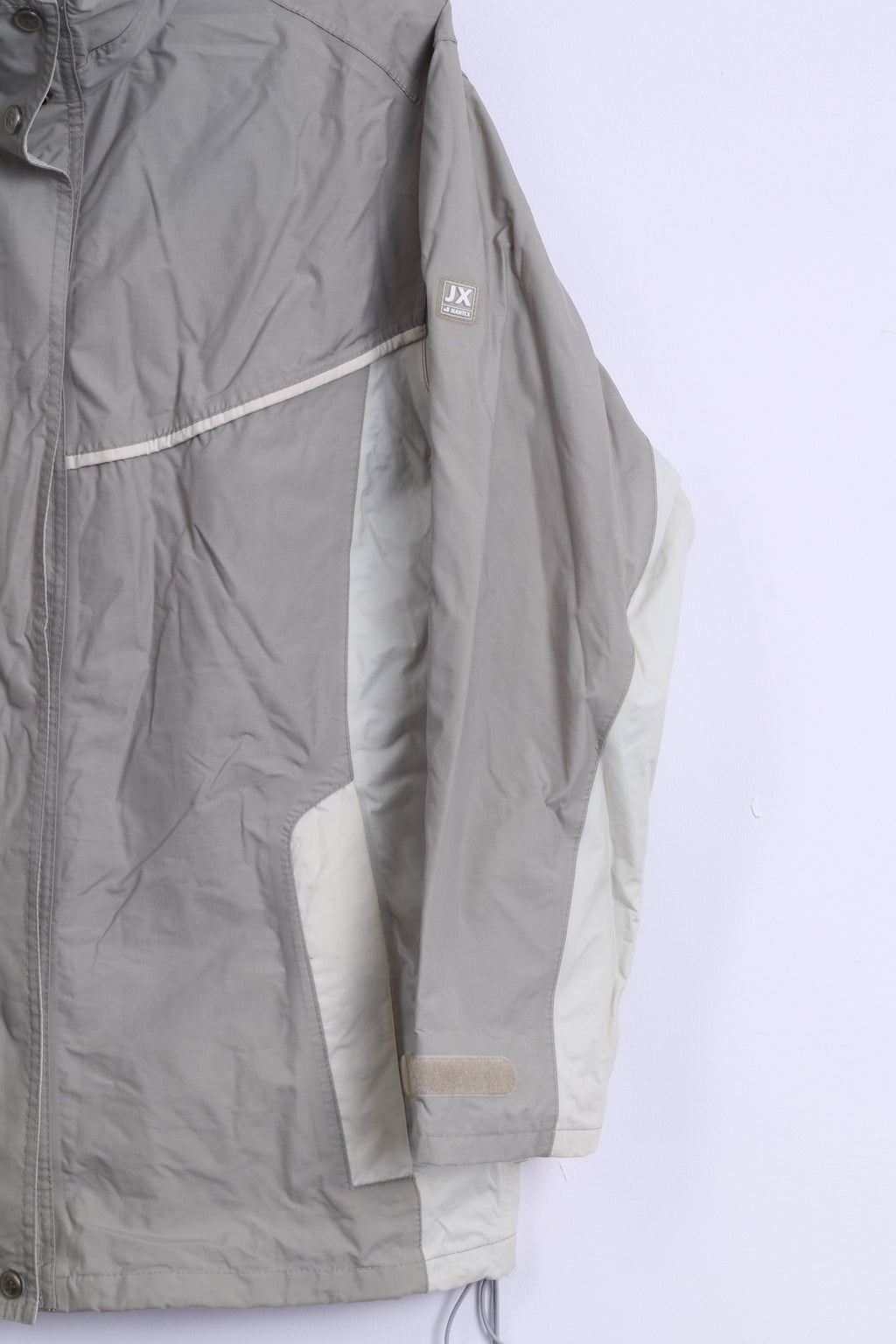 Jeantex Womens 40 M Jacket Beige Nylon Waterproof T 3000 Breathable Outdoor