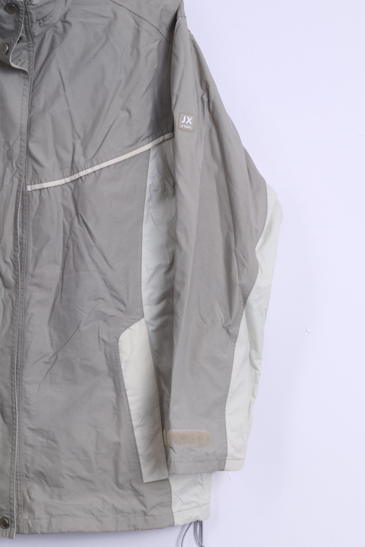 Jeantex Womens 40 M Jacket Beige Nylon Waterproof T 3000 Breathable Outdoor