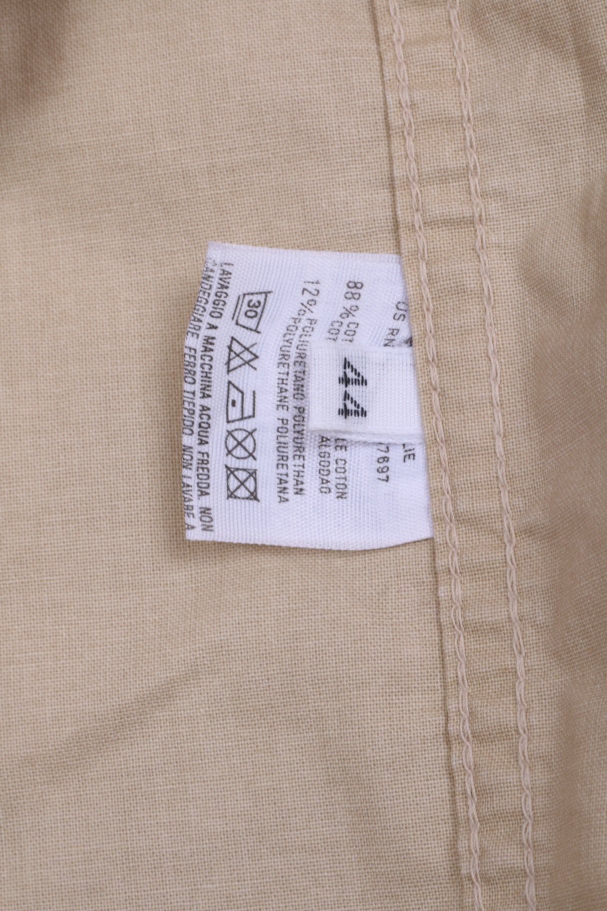 United Colors Of Benetton Womens  44 XL Jacket Beige Cotton Italy