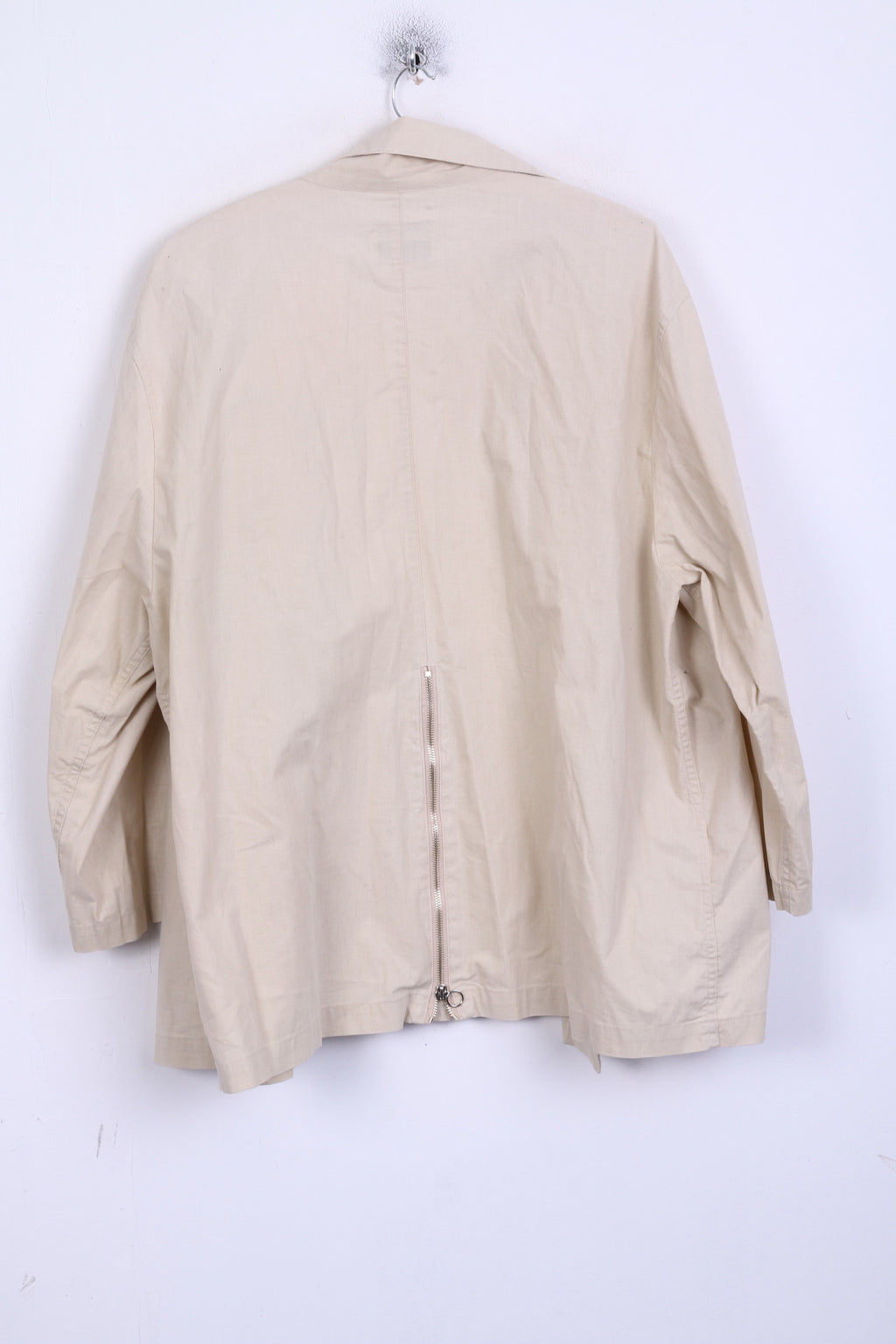 United Colors Of Benetton Womens  44 XL Jacket Beige Cotton Italy