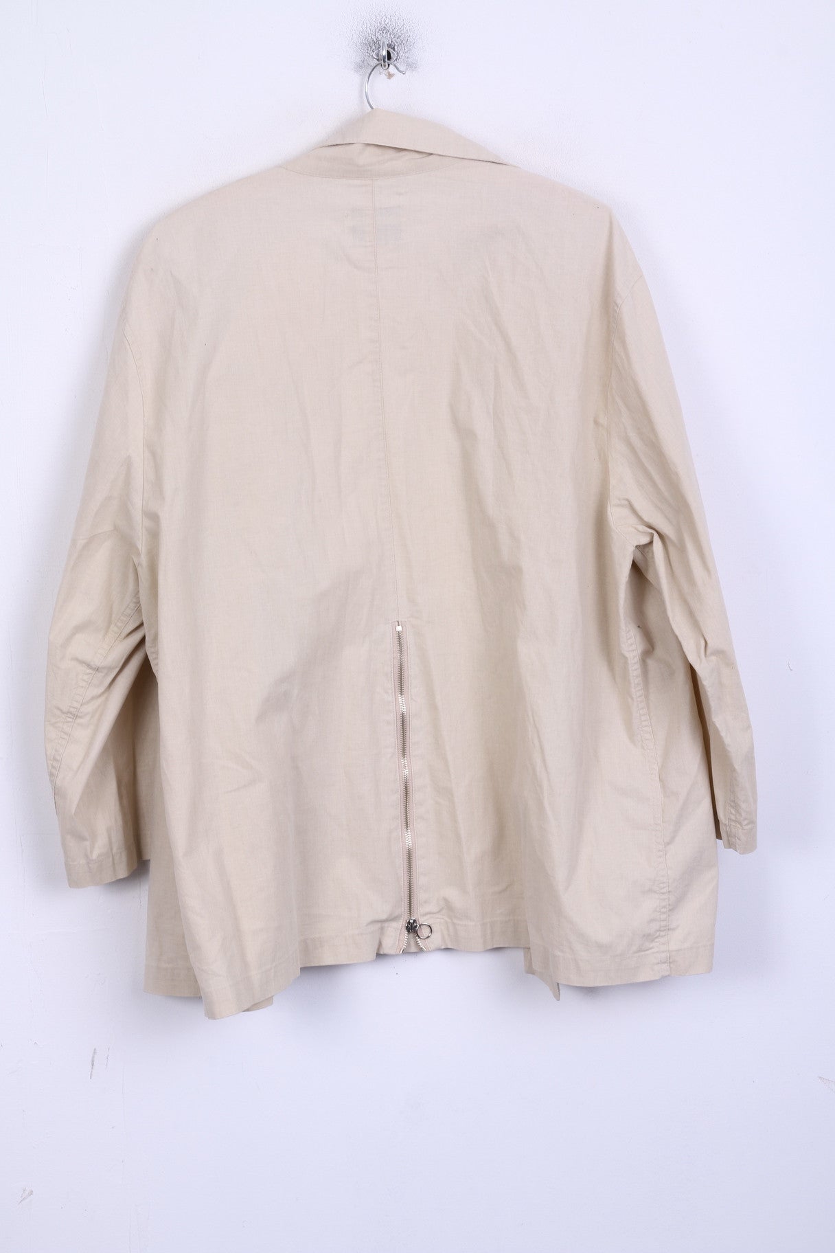 United Colors Of Benetton Womens  44 XL Jacket Beige Cotton Italy