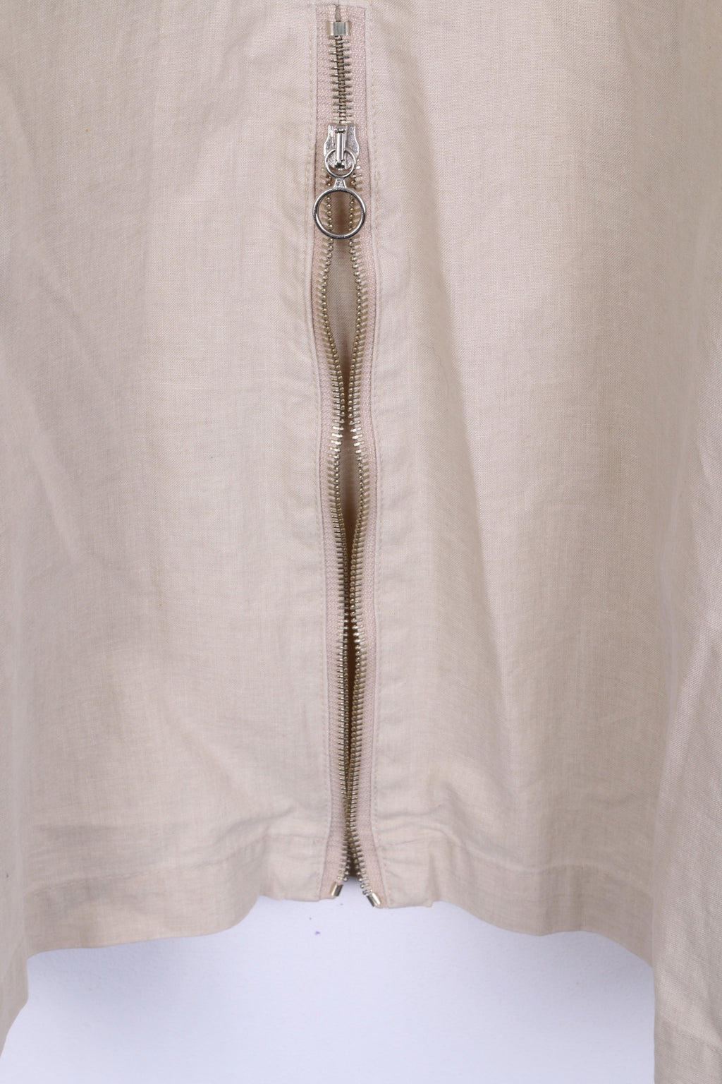 United Colors Of Benetton Womens  44 XL Jacket Beige Cotton Italy