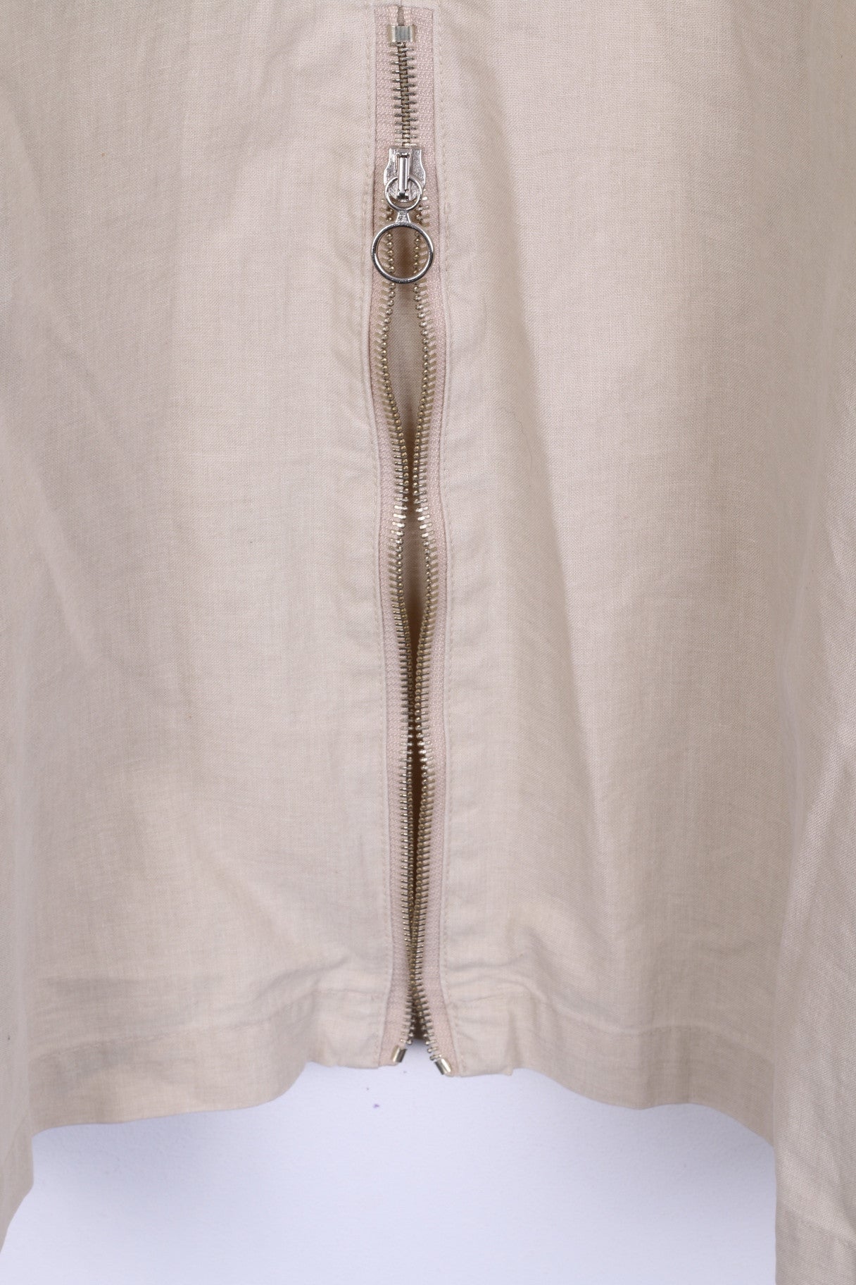 United Colors Of Benetton Womens  44 XL Jacket Beige Cotton Italy