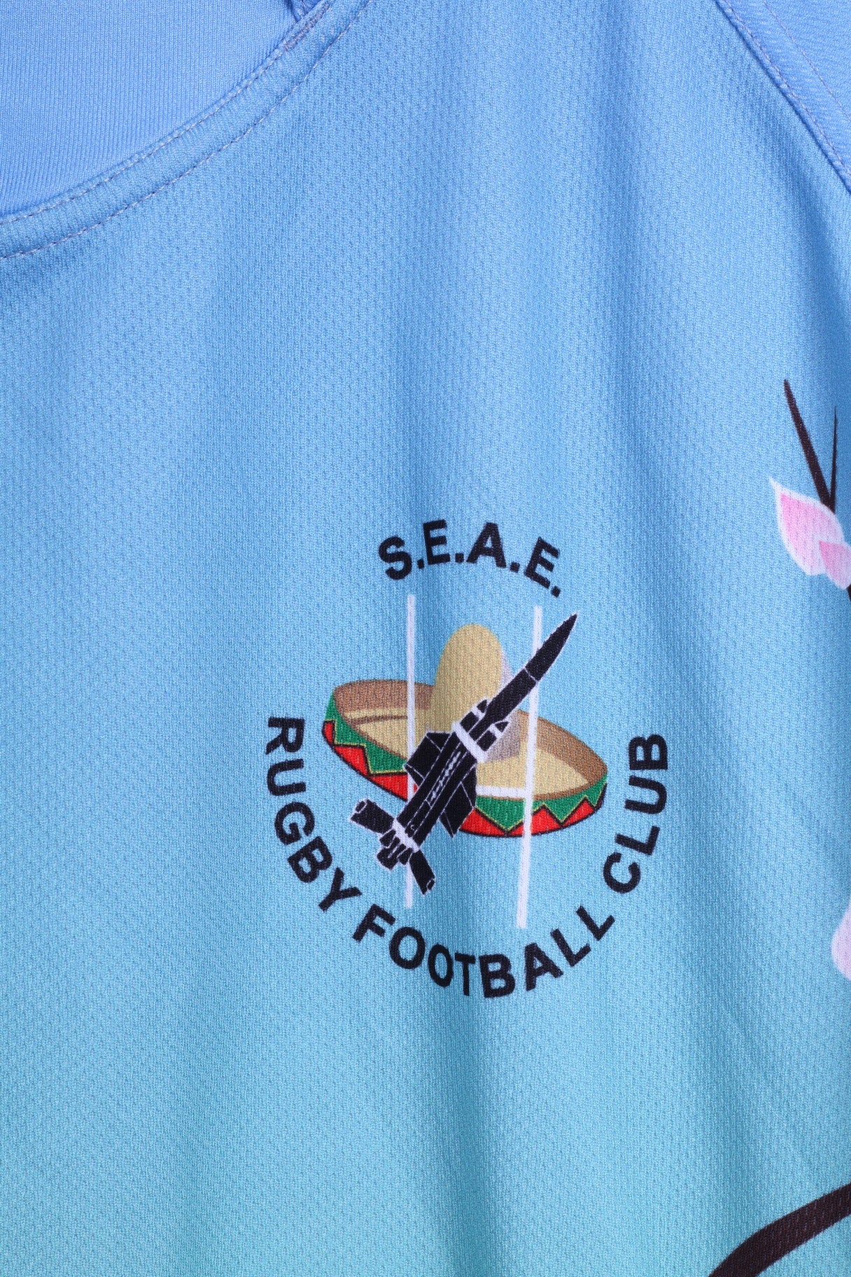 Raging Bull S.E.A.E. Mens 42'' Shirt Rugby Football Club Blue - RetrospectClothes