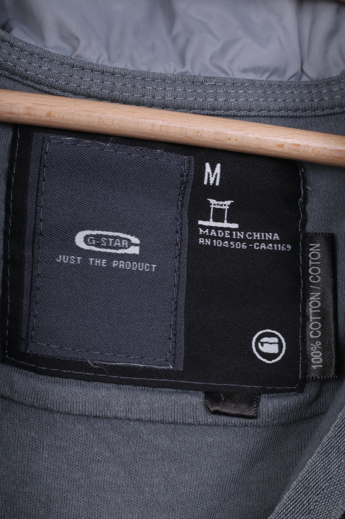 Felpa con cappuccio G-Star Raw da donna M Jumper grigia 