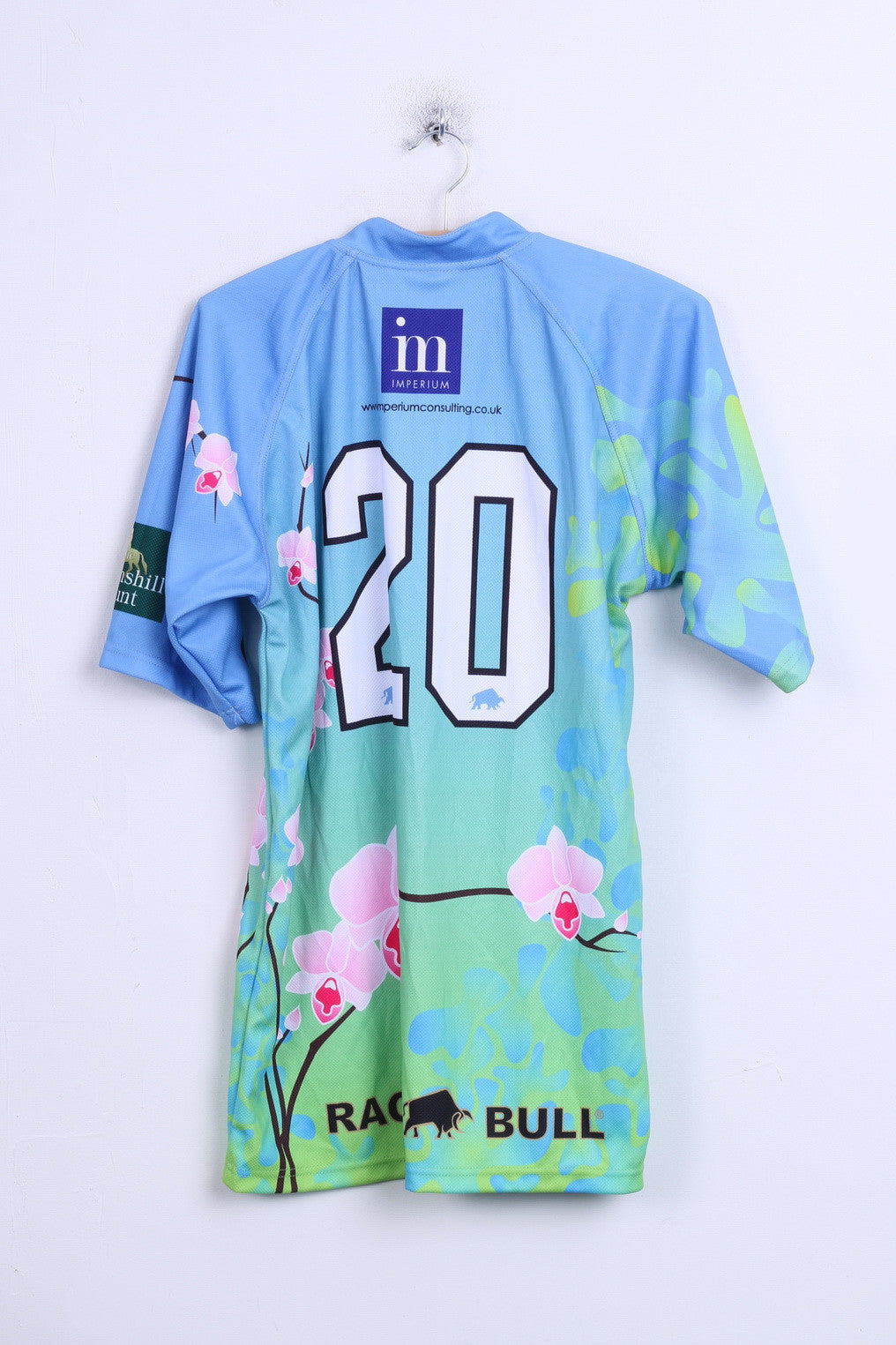 Raging Bull S.E.A.E. Mens 42'' Shirt Rugby Football Club Blue - RetrospectClothes