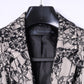 Kardashian Kollection Womens 10 S Blazer Beige Black Lace Casual Jacket
