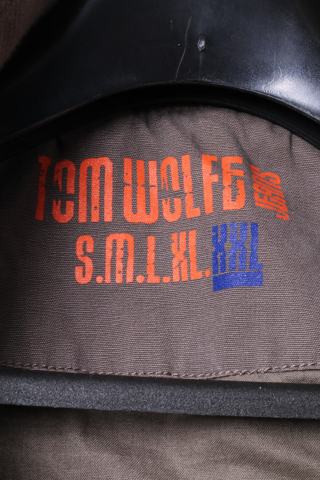 Tom Wolfe Veste XXL pour homme en coton kaki avec fermeture éclair et plusieurs poches