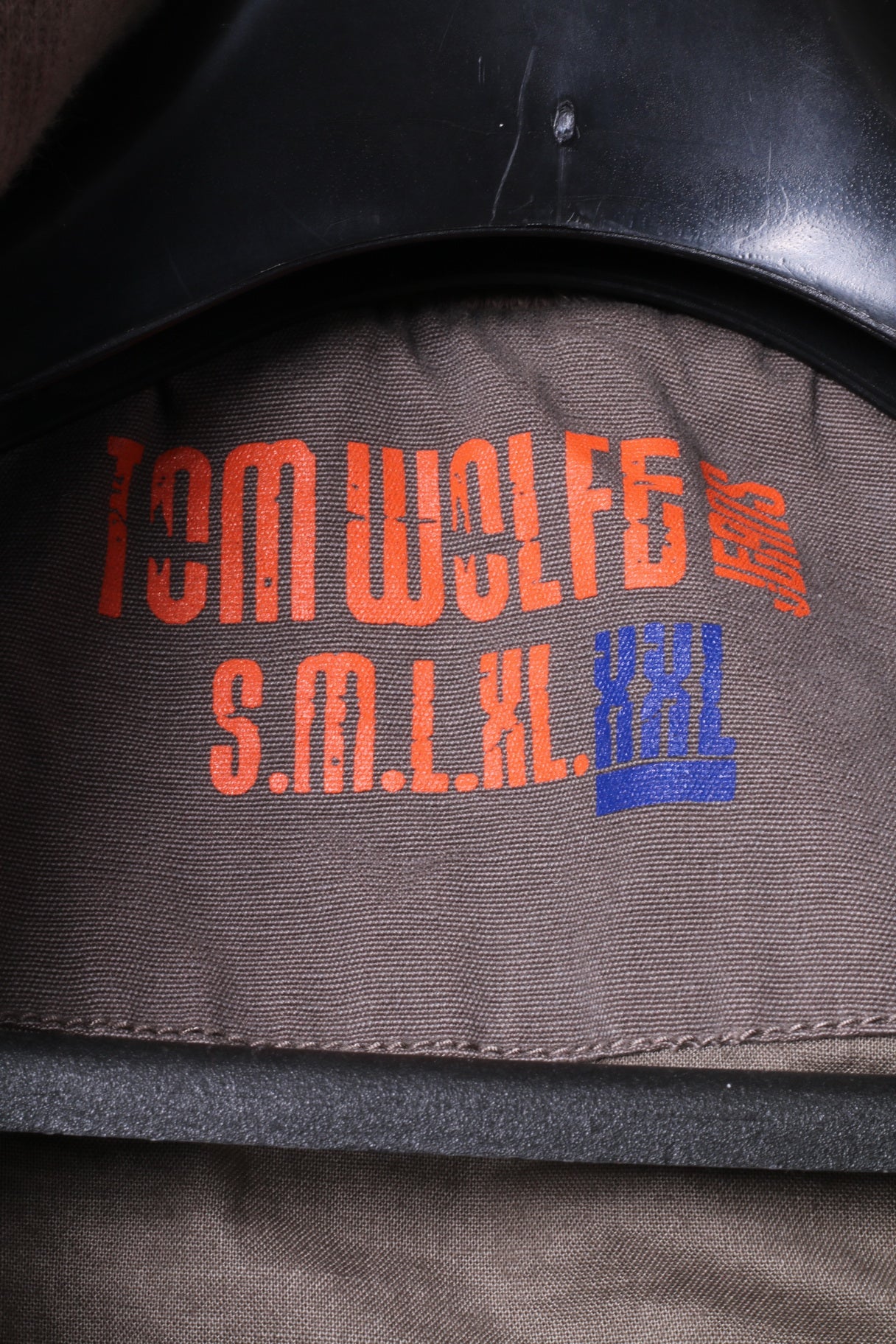 Tom Wolfe Veste XXL pour homme en coton kaki avec fermeture éclair et plusieurs poches