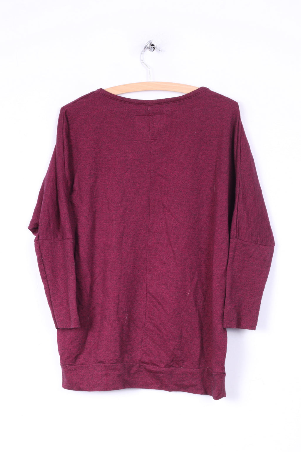 Multiblu Femme M Graphic Jumper Amaranth Sweatshirt Col Rond Coton