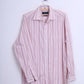LORENZO CALVINO Milano Mens M 39 Casual Shirt Pink Cotton - RetrospectClothes