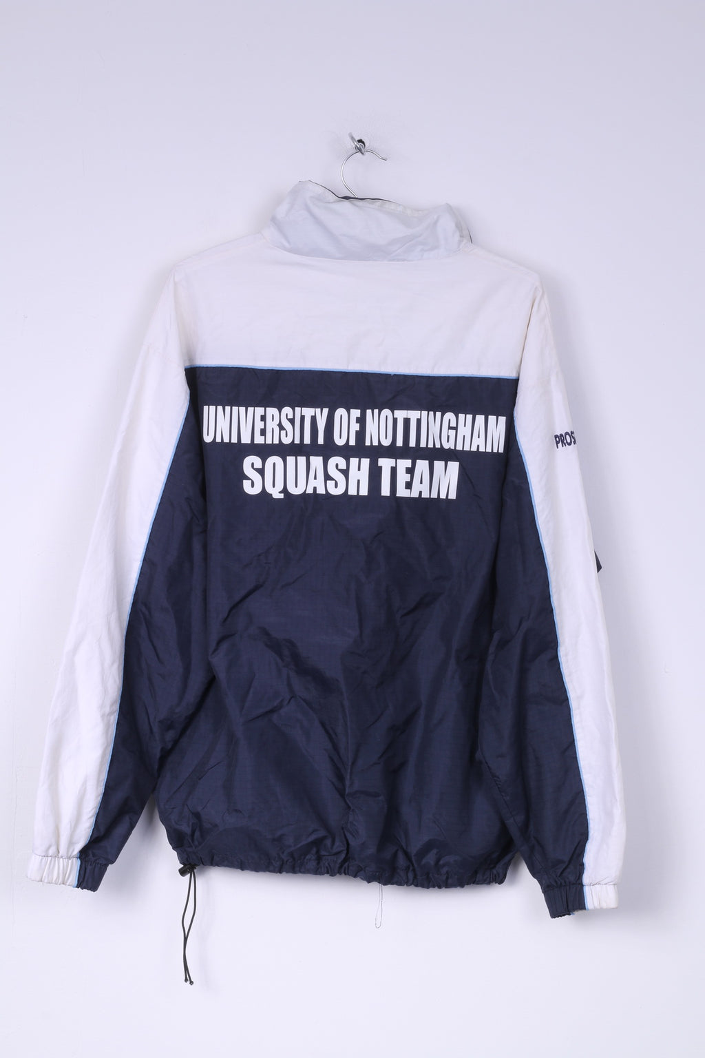 Joe Pro Been There Done That University Of Nottingham Mens L Jacket Hood Zip Neck Nylon Waterproof