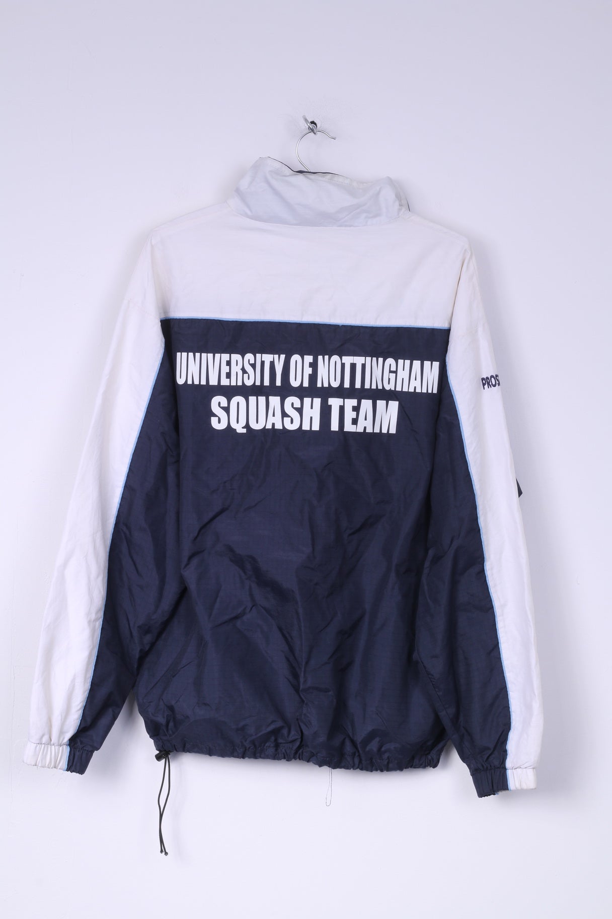 Joe Pro Been There Done That University Of Nottingham Mens L Jacket Hood Zip Neck Nylon Waterproof