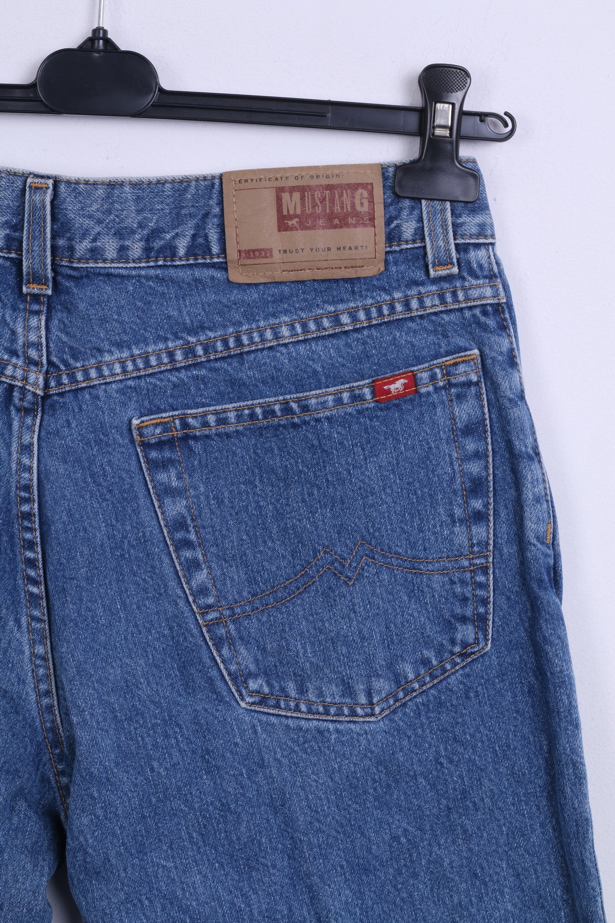 Mustang Jeans Mens W33 Trousers Blue Denim Jeans Cotton  Straight Leg