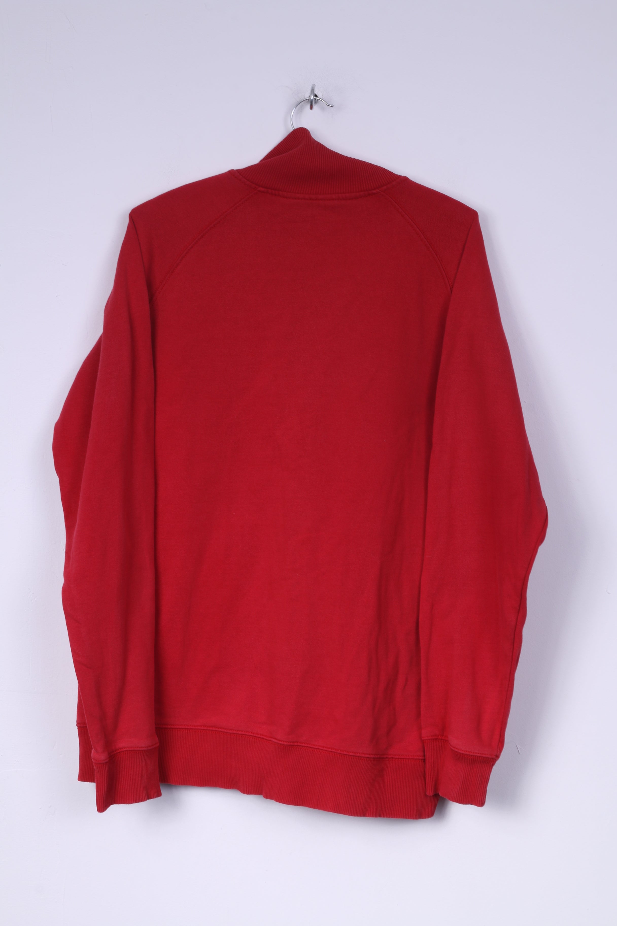 Felpa Lee XL da uomo con cerniera intera in cotone rosso