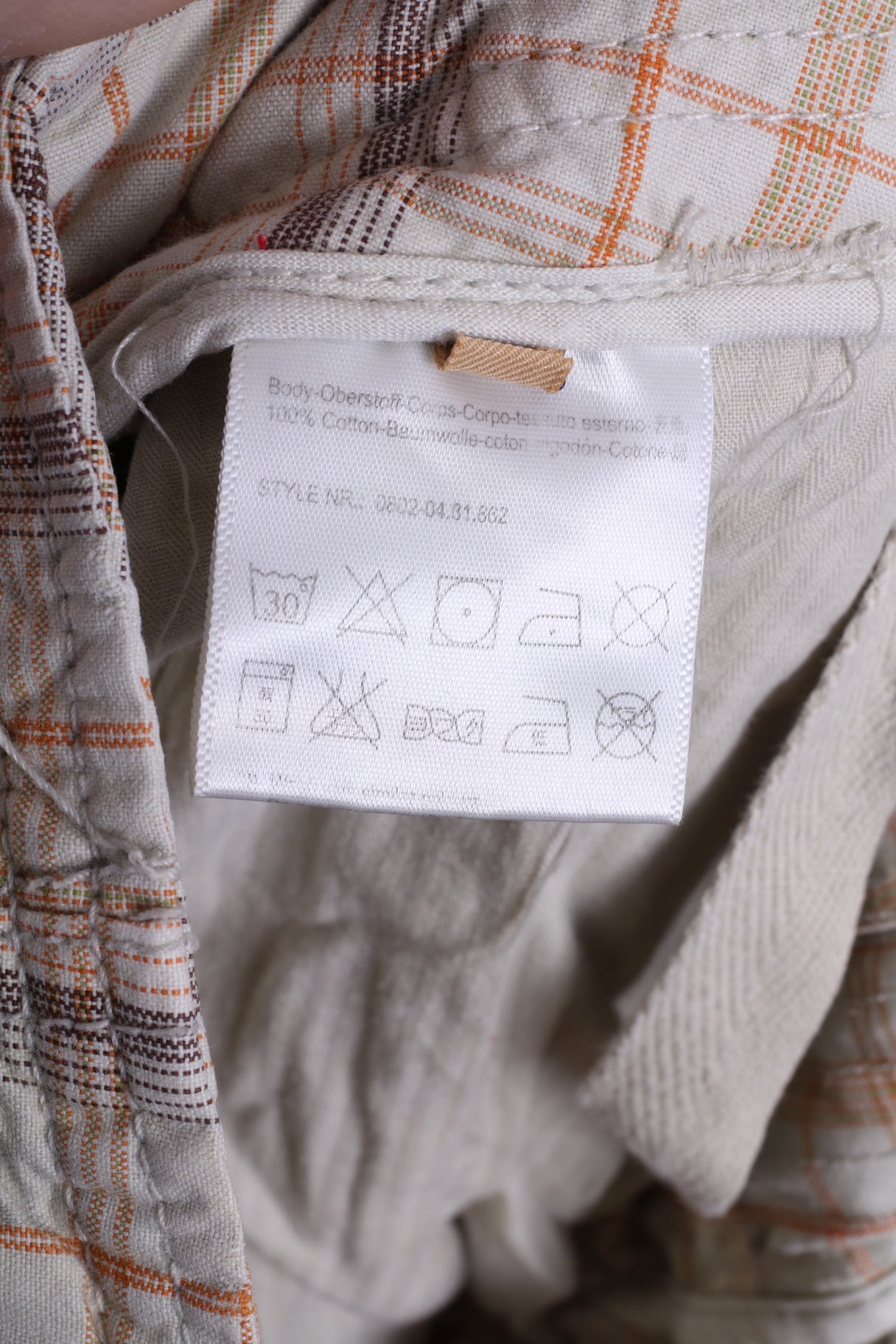 Scotch Co. Pantaloncini casual da uomo 36 Cargo Combat Check Cotone beige 