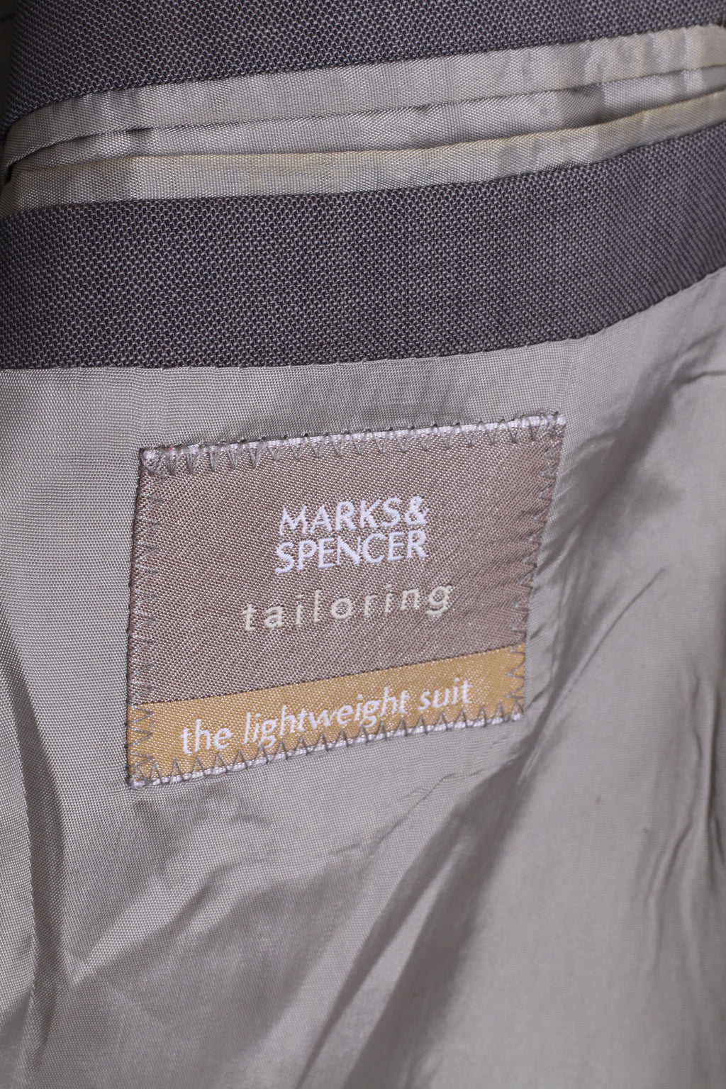 Marks & Spencer Mens 40 M Blazer Tailoring Lightweight Suit Single Breasted Grey