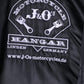 Motorcycle J&O's Mens XL Jacket Black Flyers Full Zipper Nylon Bomber Top