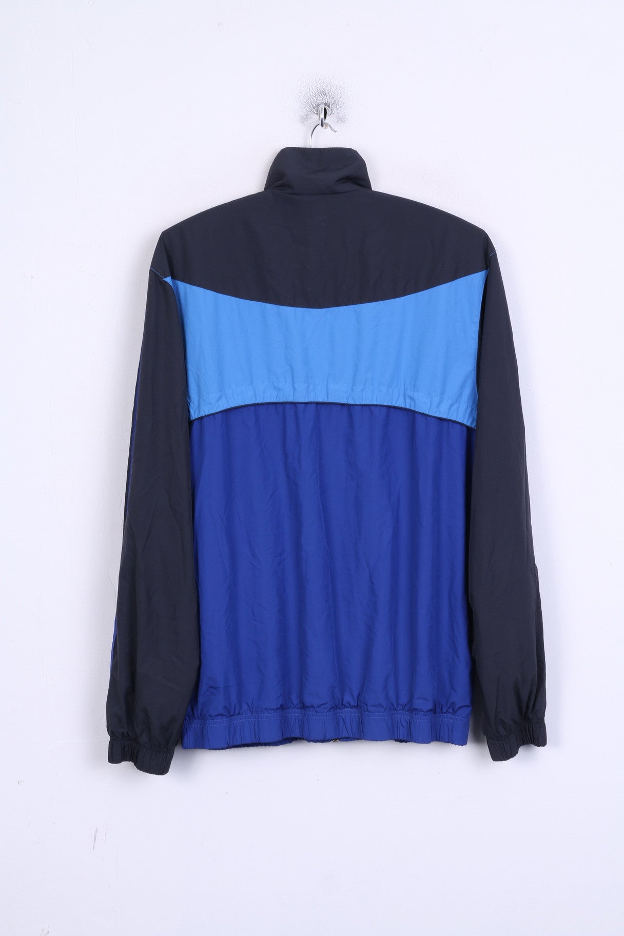 Adidas Mens M Jacket Track Top Blue Training Sportswear Two Pockets