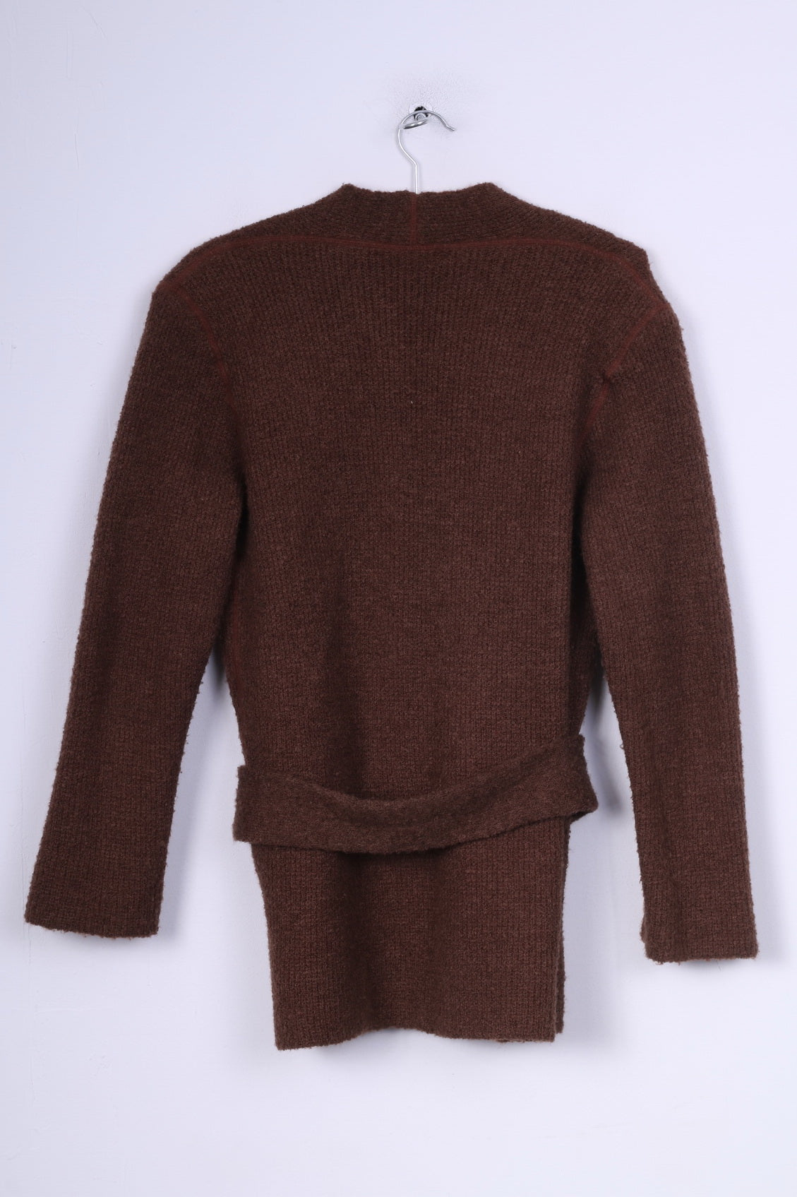 Griffe Tricot Donna 50 Cardigan Maglione Marrone Vintage