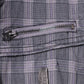 Diesel Womens M (S) Jacket Grey Check Cotton Multi Pockets Full Zippered Top