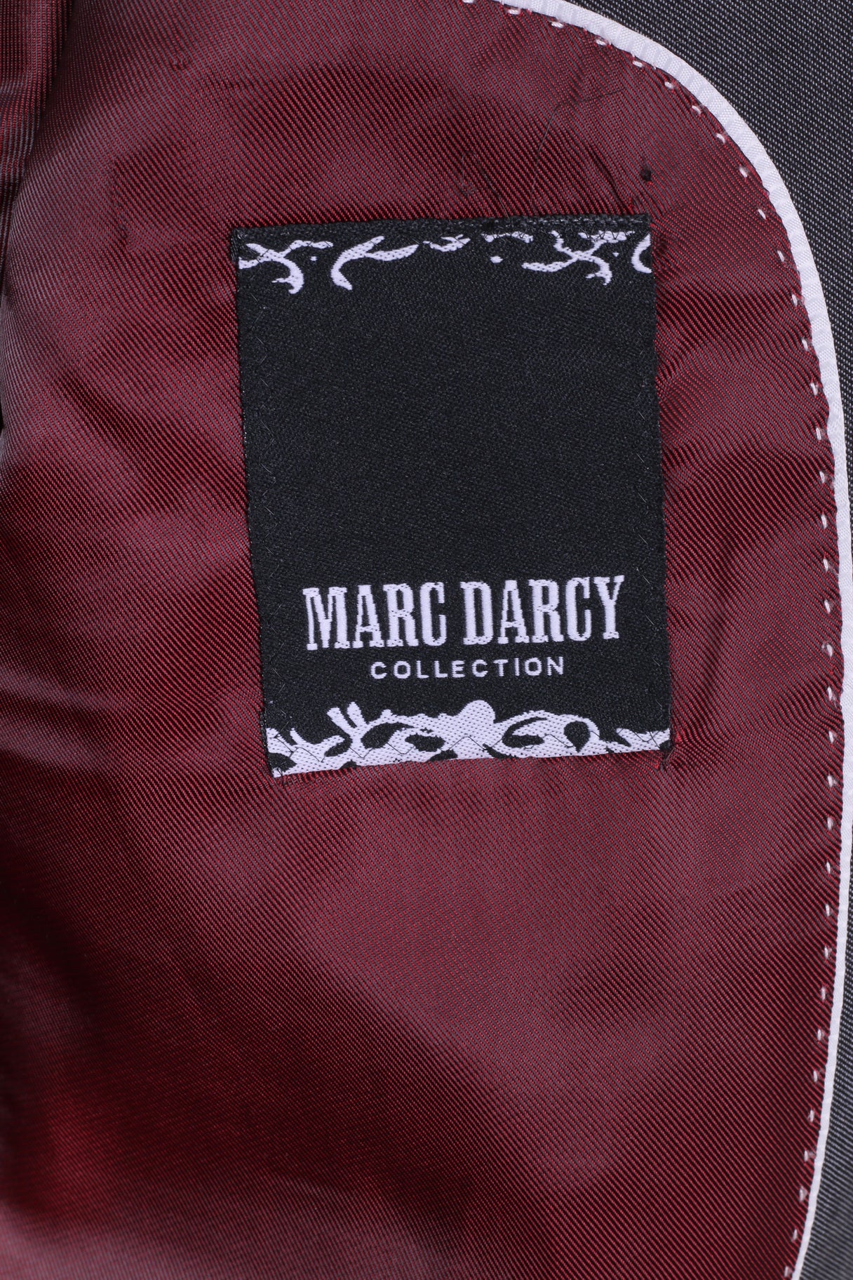 Marc Darcy Uomo 42R Blazer Grigio Spallacci per giacca monopetto 