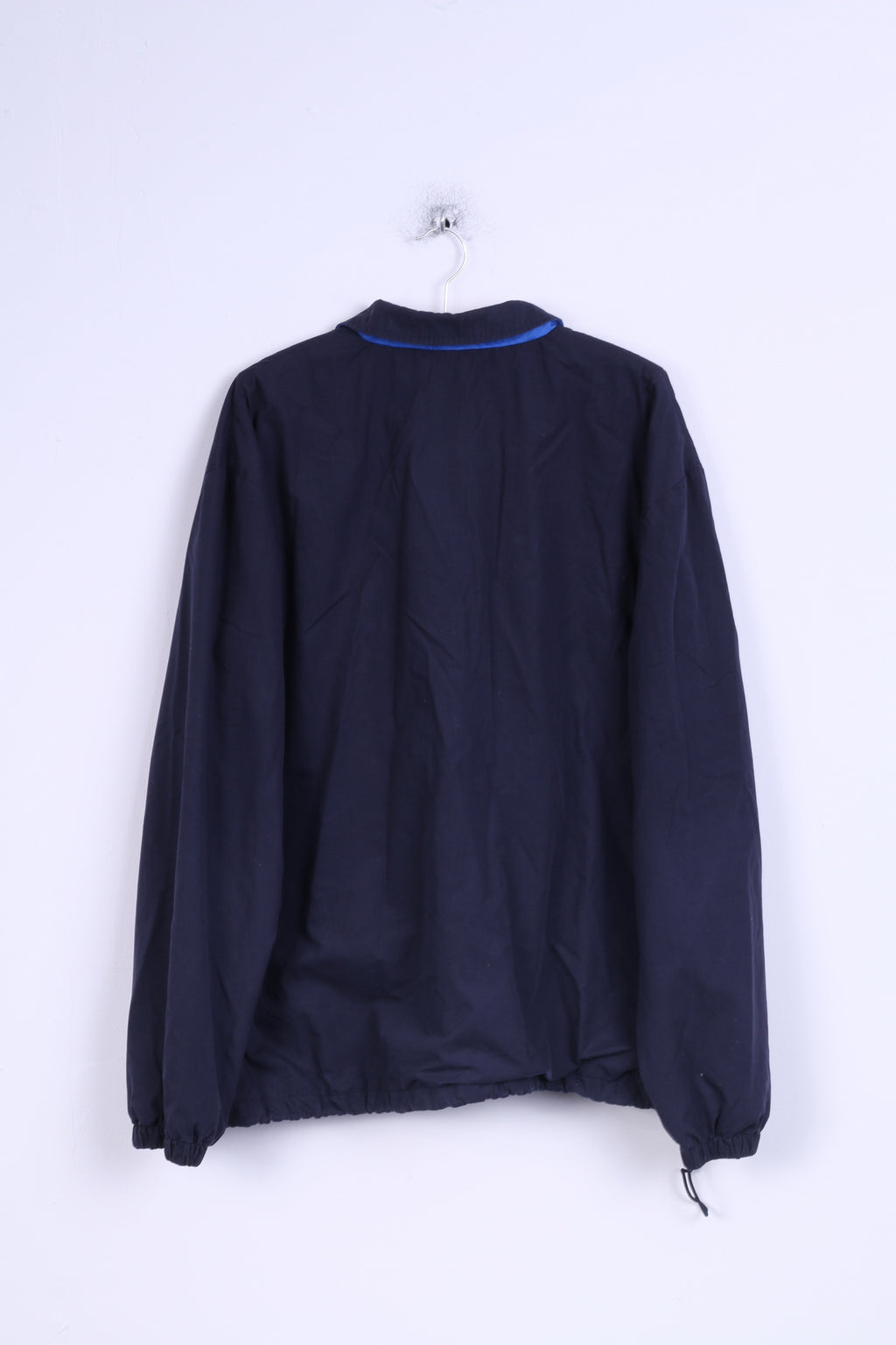 Corporate Trends Mens XL Jacket Navy Overhead Zip Neck Lightweight Top