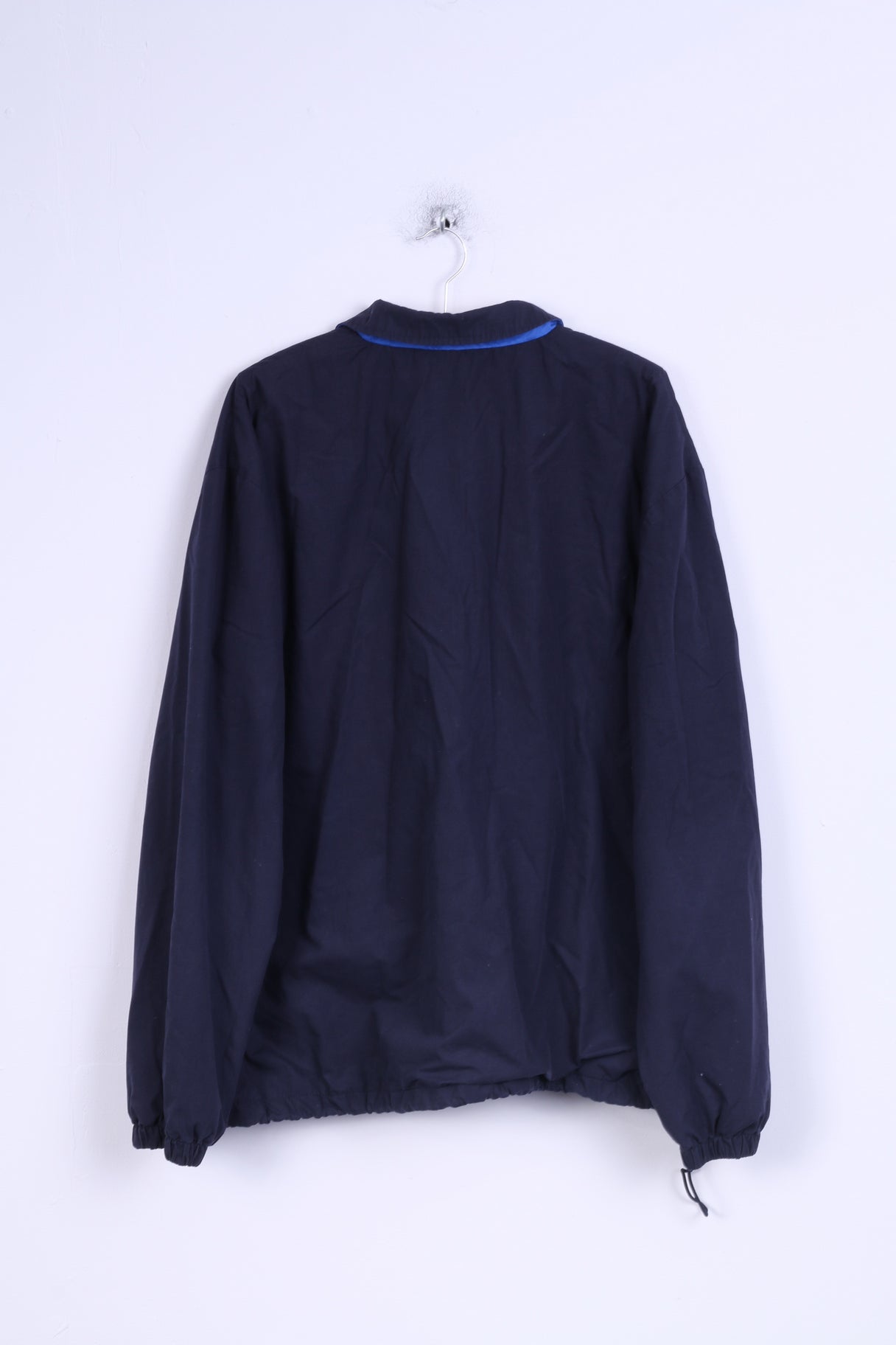 Corporate Trends Mens XL Jacket Navy Overhead Zip Neck Lightweight Top