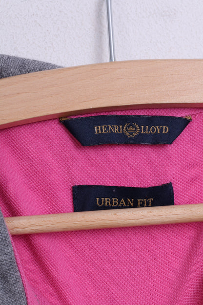Henri Lloyd Mens M Polo Shirt Pink Cotton Urban Fit