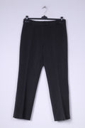 Italy Womens M Trousers Suit Pants Elagant Grey