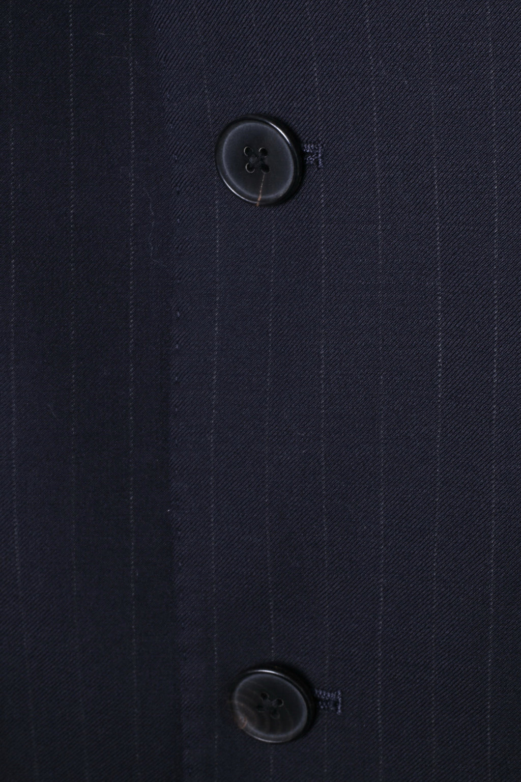 JAEGER Men 40 Blazer Navy Striped 100% Wool Single Breasted Jacket