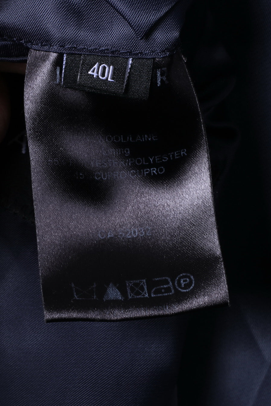 JAEGER Men 40 Blazer Navy Striped 100% Wool Single Breasted Jacket